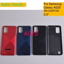 10Pcs/Lot For Samsung Galaxy A02S A025M A025F/DS A025G/DS Housing Back Cover Case Rear Battery Door Chassis Housing Replacement