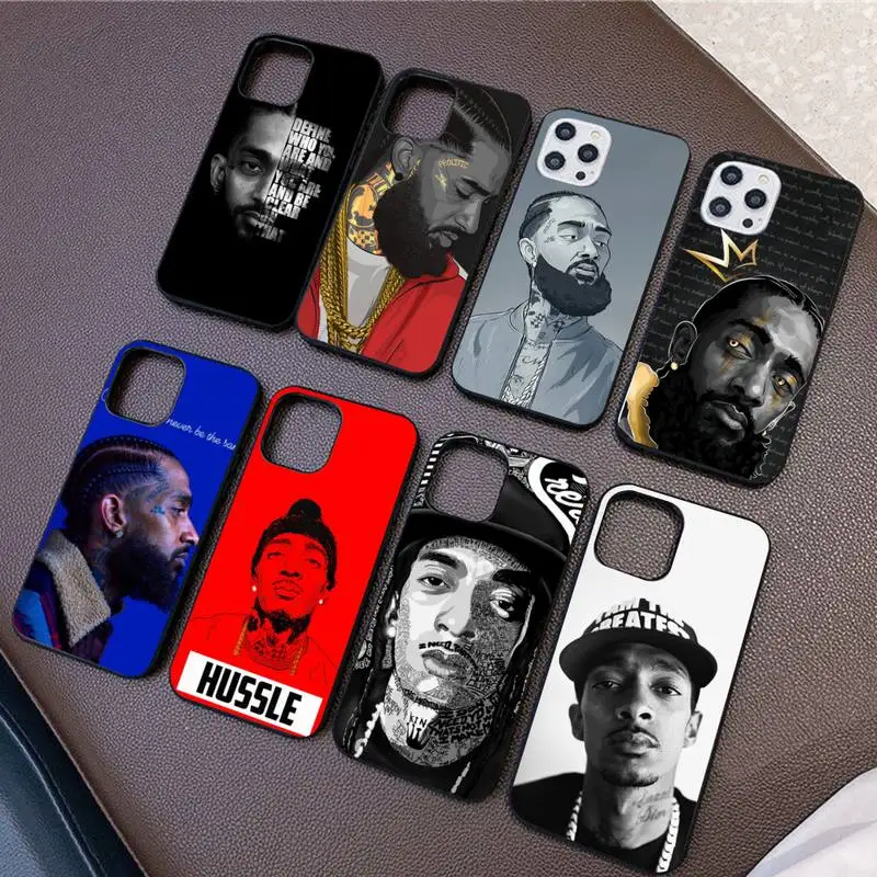 Rapper Nipsey Hussle Phone Case For iPhone 11 8 7 6 6S Plus X XS MAX 5 5S SE 2020 XR 11 pro DIY capa
