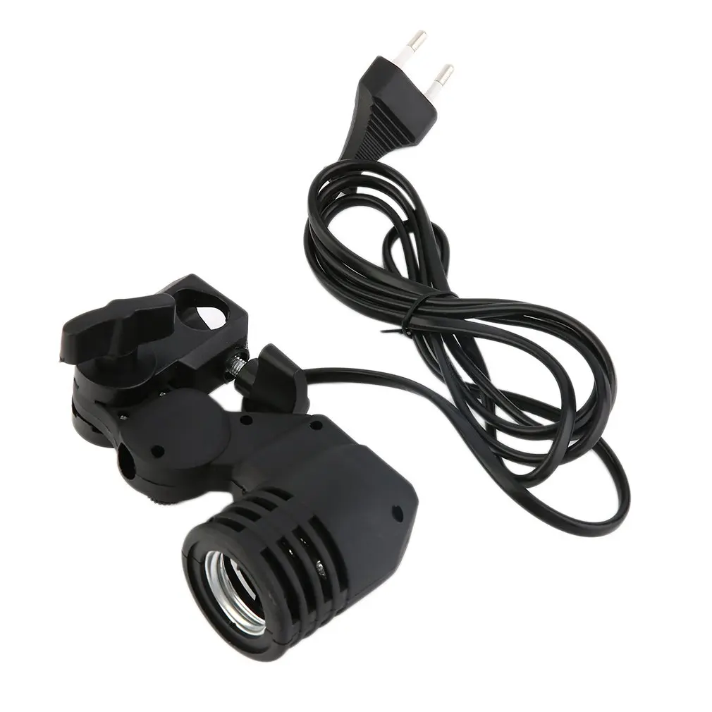 in stock ! Lamp Holder E27 Socket Flash Photo Lighting Bulb Holder For Photography Studio US / EU Plug