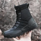 Мужские ботинки с высоким берцем, тактические военные ботинки на платформе, Рабочая защитная обувь 2021, F03, армейские сапоги