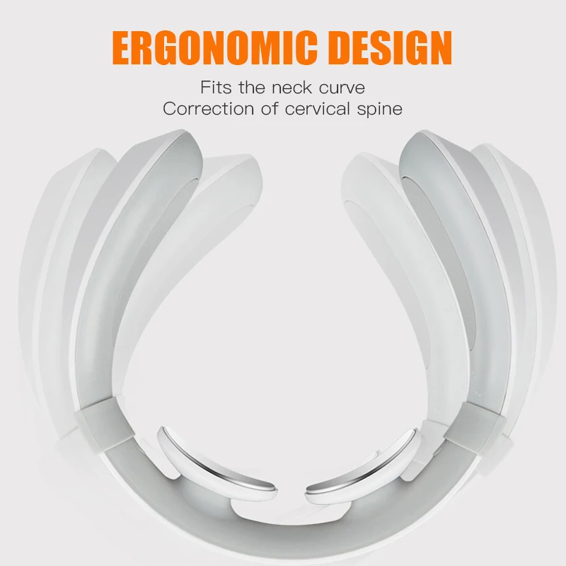 Neck Massager Smart Physiotherapy Multi-function 3Dsmart fitting Instrument Heating CervicalMassager Tool Health Care Relaxation | Красота и