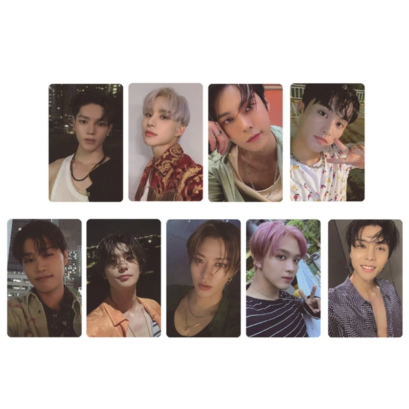 9Pcs/Set Kpop Nct127 Postcard Album Sticker Lomo Card Photocard Small Fans Collection Gift | Канцтовары для офиса и дома