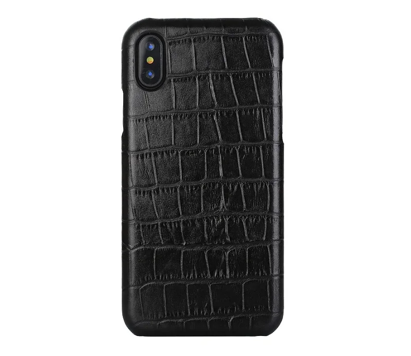 Solque чехол из натуральной кожи для iPhone X XS MAX XR 7 8 Plus настоящий кожаный чехол для мобильного телефона роскошный крокодил тонкий Чехол