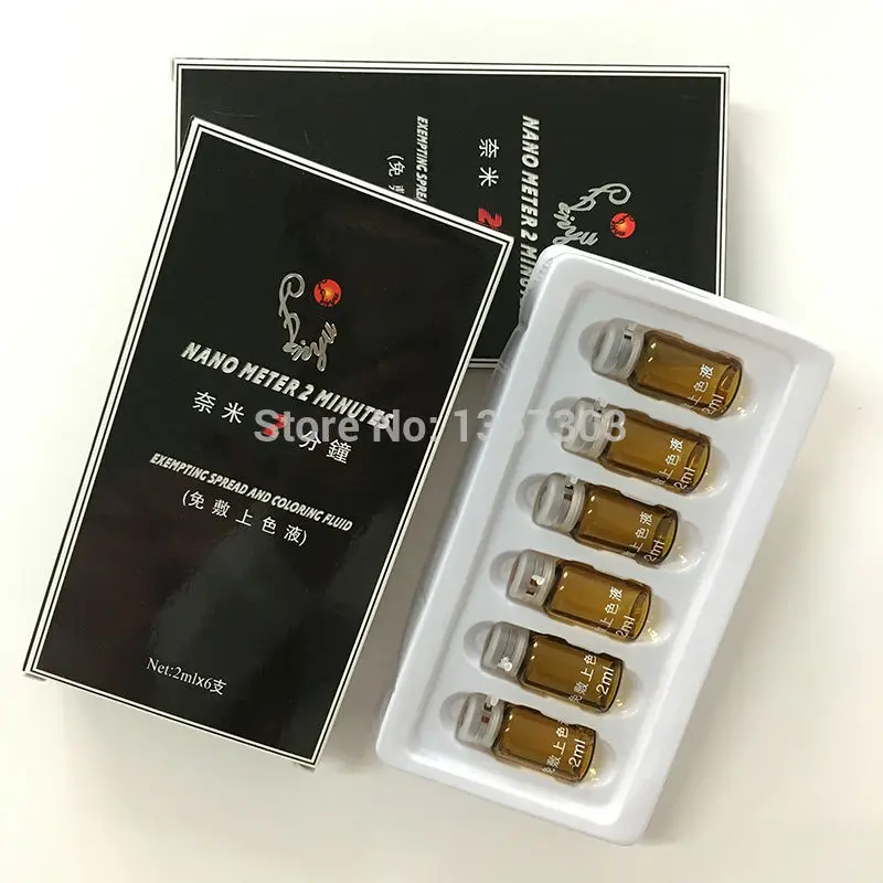 Средство для успокаивания кожи Nano meter за 2 минуты средство перманентного макияжа 6