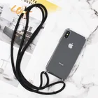 Ремешок шнур цепь телефон лента ожерелье ремешок чехол для iPhone 12 11 Pro XS Max XR X 6 6S 7 8Plus мобильный телефон чехол для переноски