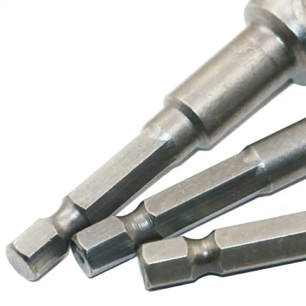 8Pcs/Set Hex Wrench Sleeve Extension Bar Drive Power Drill Bit 1/4&quot 3/8&quot 1/2&quot Socket Driver Adapter Set Chrome Vanadium Steel |