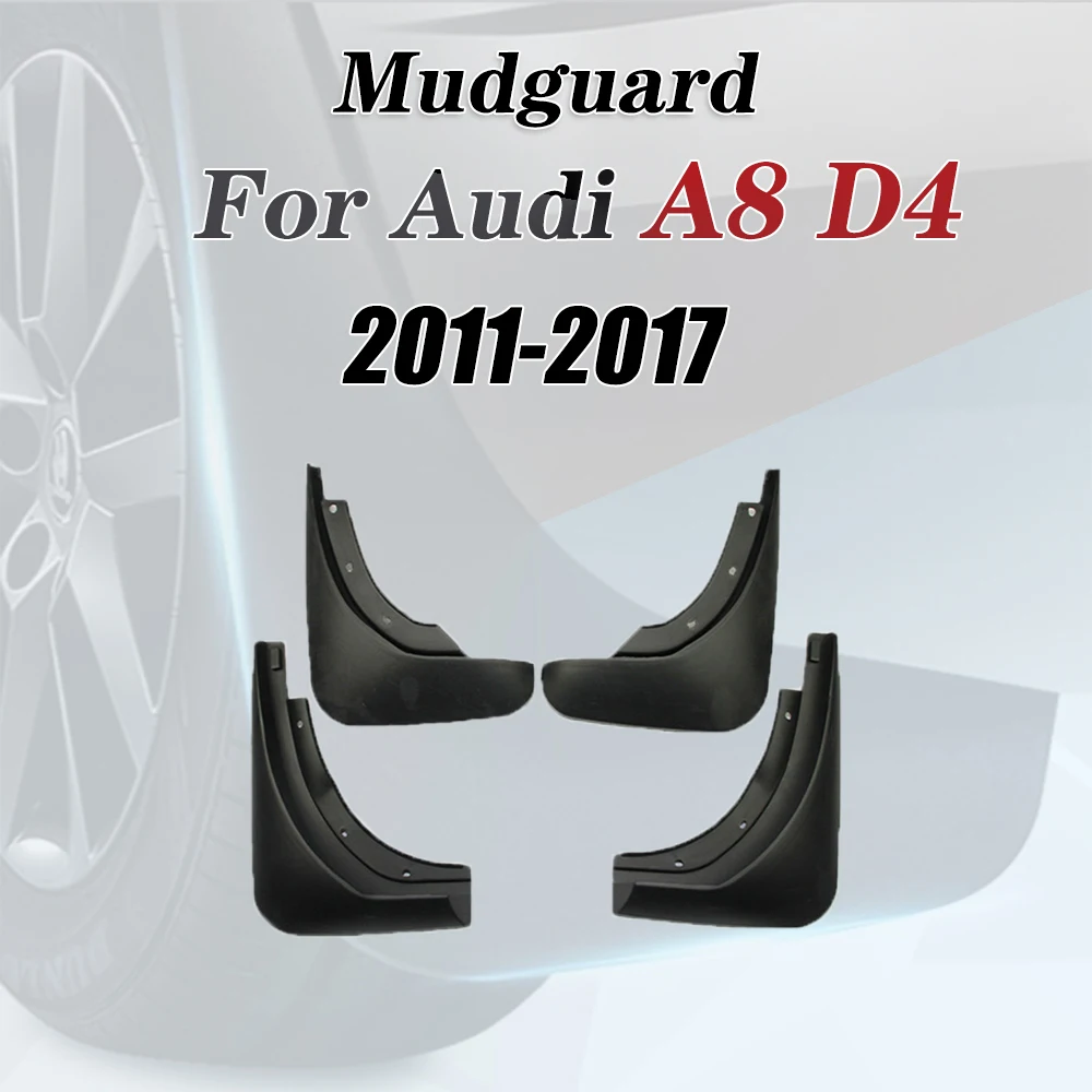 

Car Mudflap for Audi A8 D4 2011~2017 Fender Mud Guard Flap Splash Flaps Mudguards Accessories 2012 2013 2014 2015 2016 3rd 3 Gen
