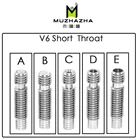 Наконечник M6 26 мм для терморазрыва на короткие расстояния из нержавеющей стали для 3D-принтера