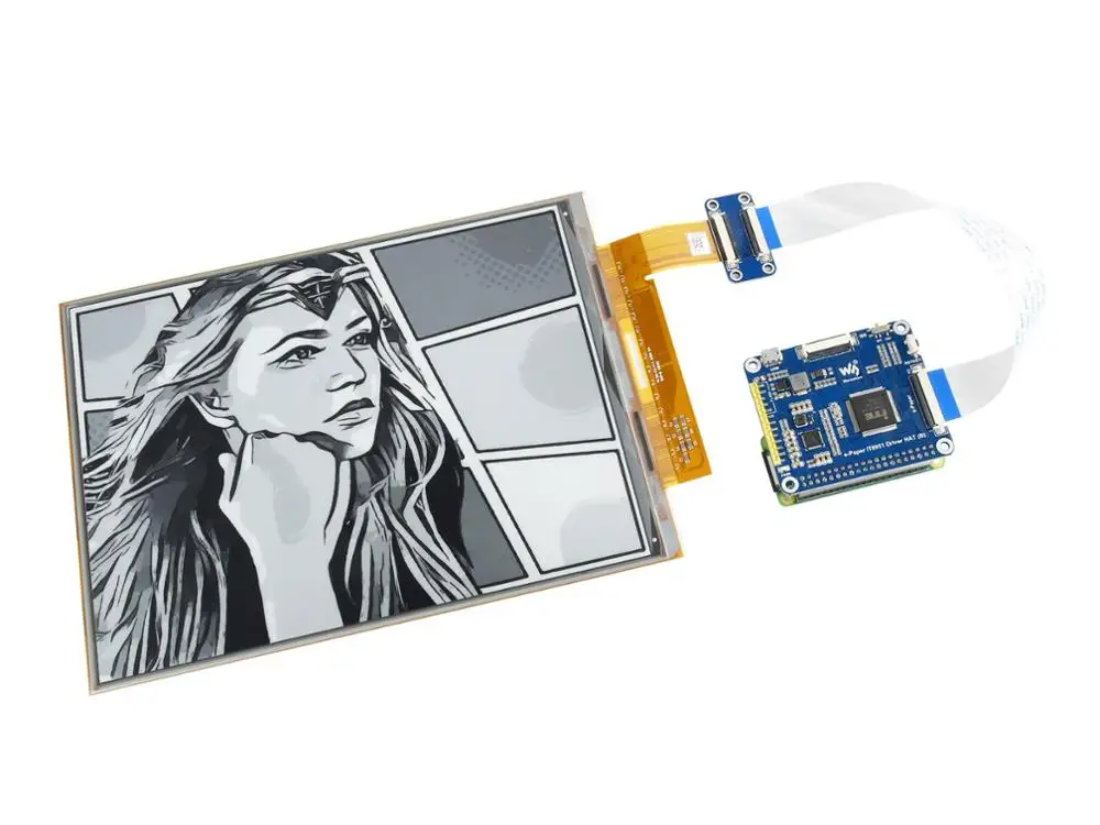 10 3 дюймовая Гибкая шляпа Waveshare с дисплеем E Ink для Raspberry Pi контроллер IT8951