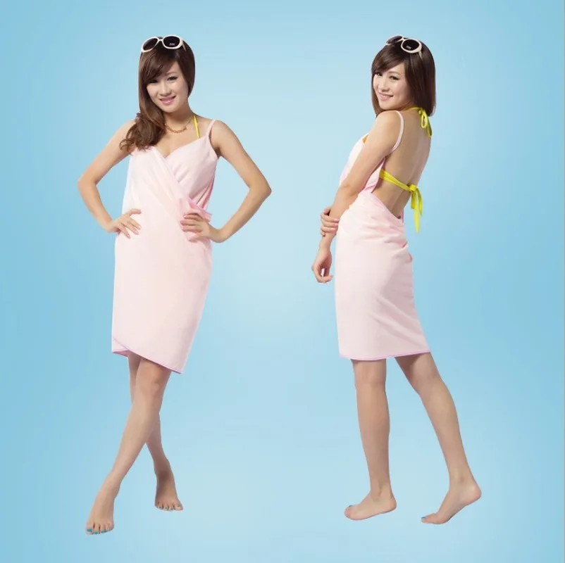 

Women Sling Towels Robes Bath Wearable Towel Dress Fast Drying Beach Spa Magical Nightwear Quick-Dry Bathing Shower Soft Towel