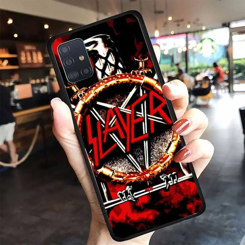 

Slayer Heavy Metal Rock Band Amazing Phone Case For Samsung A6 A7 A8 A10 A11 A20 A21 A30 A31 A40 A50 A70 A80 A91 Plus S E Cover