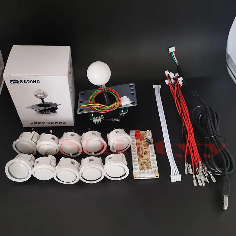 Оригинальный аркадный джойстик SANWA набор для сборки с нулевой задержкой аркадных