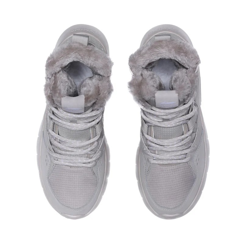 

(Break Code)Li-Ning Women LN SNOW BOOTS High-cut Lifestyle Shoes Fleece Warm LiNing Sport Lifestyle Ankle Boots Shoes AGCP176