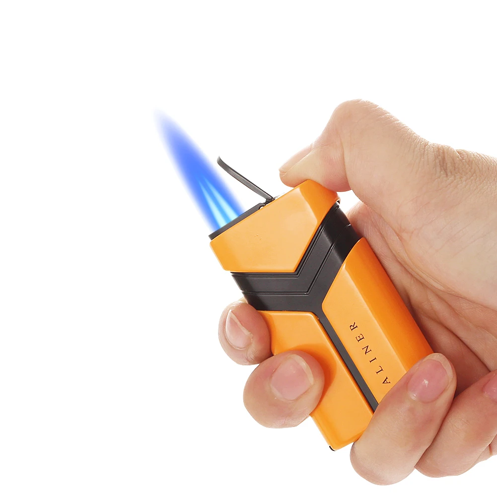 Зажигалка для сигарет GALINER 2 Turbo Jet фонарь газовая зажигалка Flame металлическая с