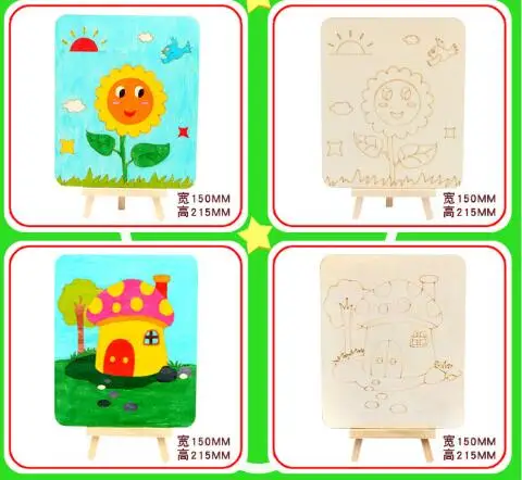 1 комплект живопись граффити игрушки деревянная игрушка DIY для детей ручная Дети