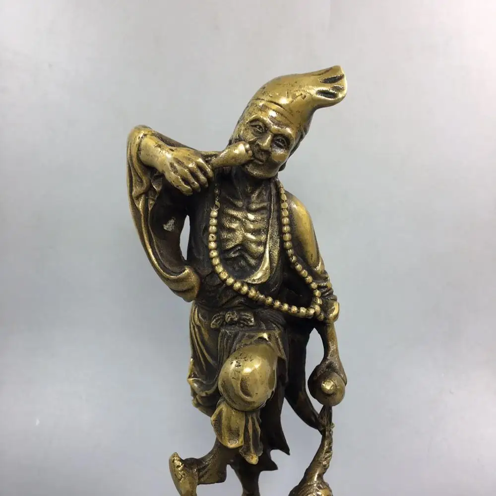 

Chinese Old Copper Collection Pure Copper Monk