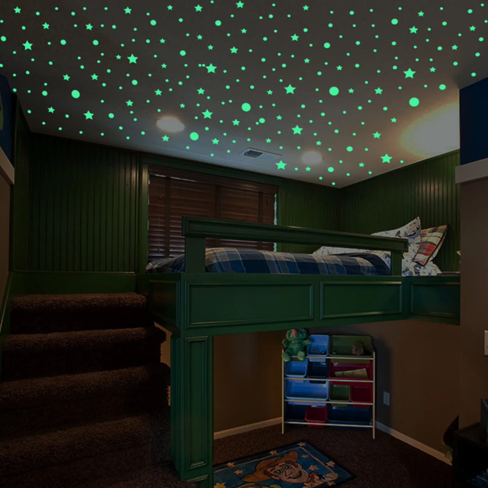 

413 Pcs/set Luminous Stars Dots Wall Sticker Kids Bedroom Ceiling Stickers DIY Home Decoration Decal Glowing Stickers