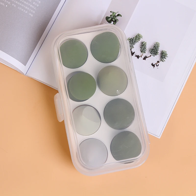 Dinorag 8 PCS Makeup Foundation Sponges Beauty Egg Wet Dry Dual Use Set Concealer Puff Cosmetic Tool with Box |