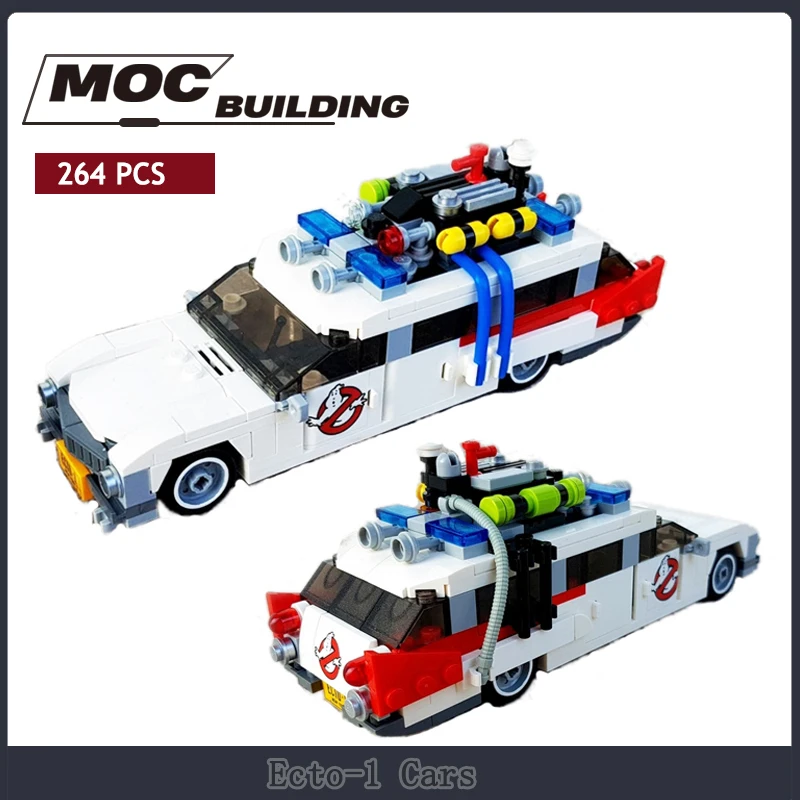 

Ecto-1 Cars Small Gran cles moc B locks , MOC-24203 K ids Car B locks , Cool Colorful Cars