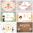 Yeele, платье для причастия, для девочек и мальчиков с изображением крещения фон для фотосъемки детского дня рождения для новорожденных на день рождения фон для фотостудии