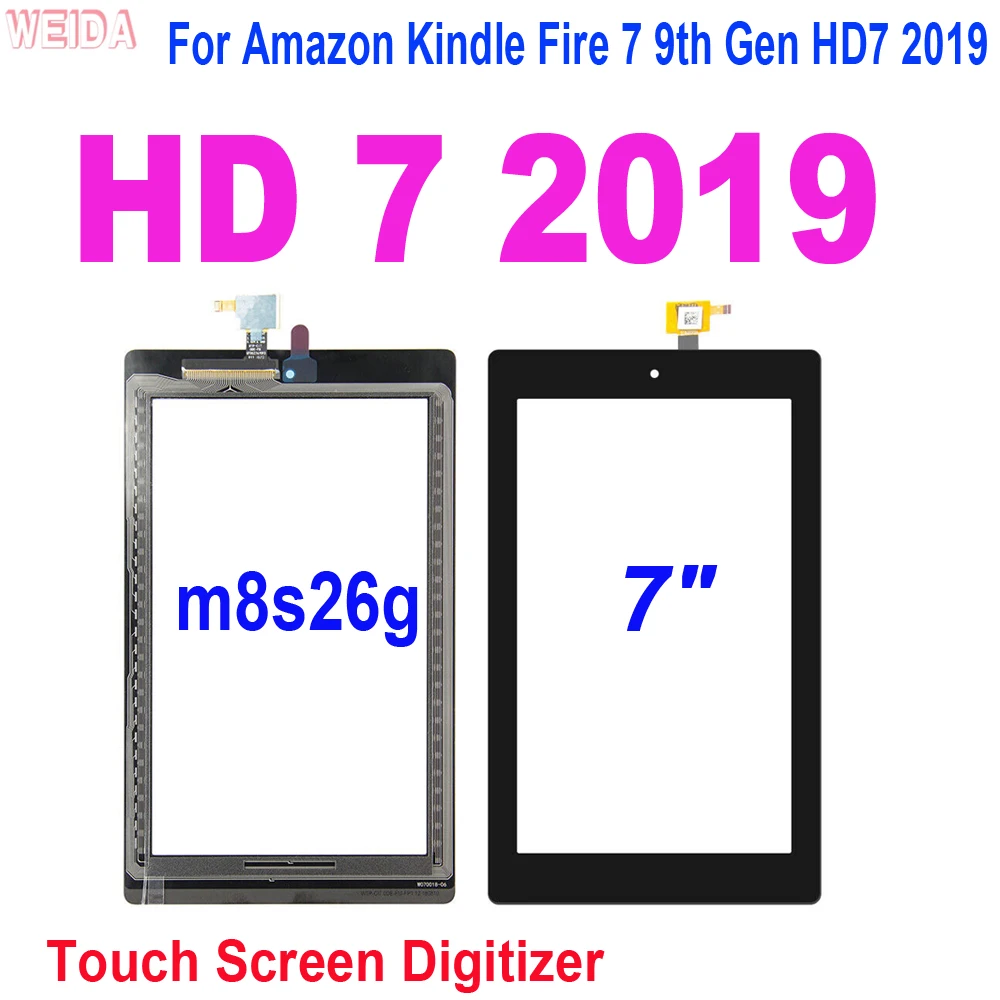 AAA+ 7 Inch Touch For Amazon Kindle Fire 7 9th Gen HD7 HD 7 2019 Touch Screen Digitizer m8s26g Touch Glass Panel Replacement