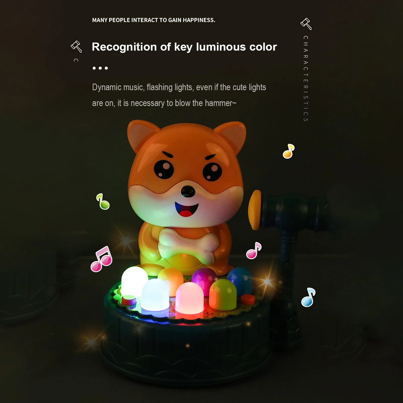 Игрушечный молоток игровой набор игрушек со звуковыми эффектами музыкой и