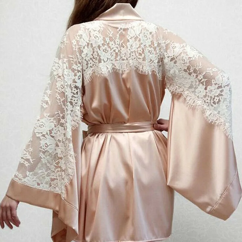 

Hot Sexy Pajamas Lace Sleepwear Women Casual Home Wear Wedding Pyjamas for Women W2