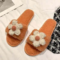 2021 new home cute cotton slippers ladies autumn and winter comfortable slippers furry slippers women fashion womens shoes