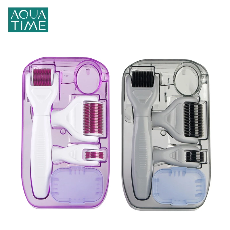 

DRS 4 In 1 Microneedle Derma Roller Kit 0.25mm Derma Roller Hair Loss Treatment Micro Needle Therapy System