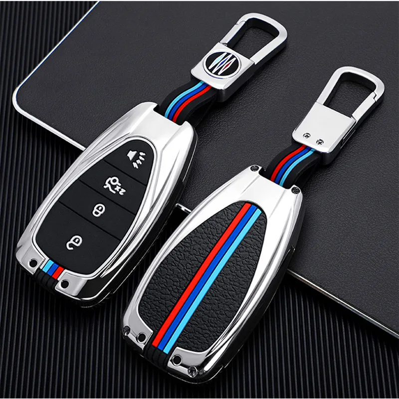 

Zinc Alloy Remote Key Case Cover For Chevrolet Chevy Camaro Malibu Cruze Spark Volt Bolt Trax Sonic Key Case Keychain Protector