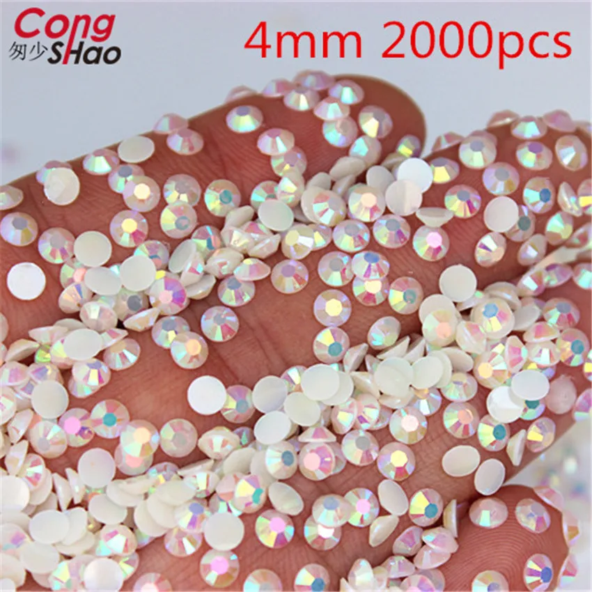 4mm 10mm Crystals AB Round Resin Rhinestone Applique Flatback Nail Crystal Stone Non Hotfix Strass Diamond for Crafts 8Y213 | Дом и сад