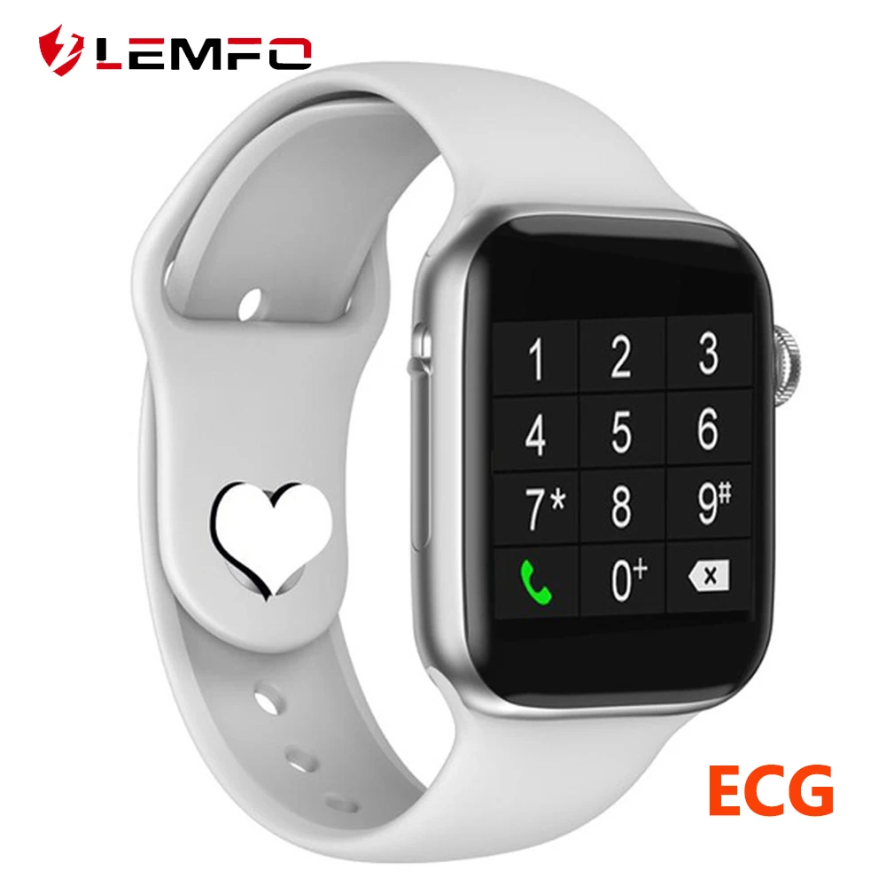 LEMFO Smart Watch Men Women 44mm 1.54 inch MTK2502 ECG Heart Rate Monitor Sport Activity Tracker Relogio Smartwatch for Apple