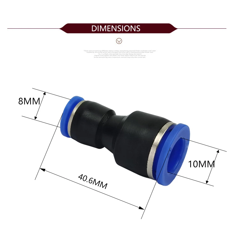 Высокое качество 30 шт неравный Диаметр штуцер воздушной трубки прямой союз PG10 8