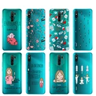 Силиконовый чехол для xiaomi redmi 10 9A 9 9c 9T Note 10 pro 4G  9T 10s, задняя крышка телефона, бампер, прозрачный мультяшный медицинский медсестринский