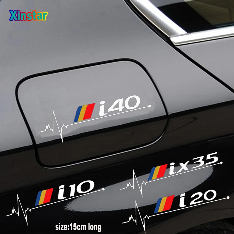 

Reflective Car tank cap sticker For Hyundai i10 i20 i30 i40 ix35 car Accessories