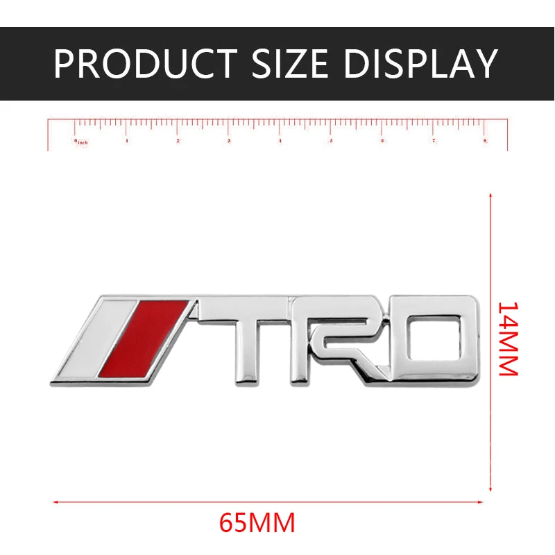 Автомобиль логотип TRD 3D гоночная металлическая наклейка автомобильная эмблема