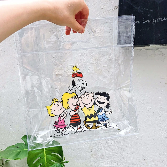 Cheng Pin Ins Rogue Dog монохромный узор snoppys популярные модные пляжные сумки Сумка-карандаш водонепроницаемая сумка-тоут Сумка для документов