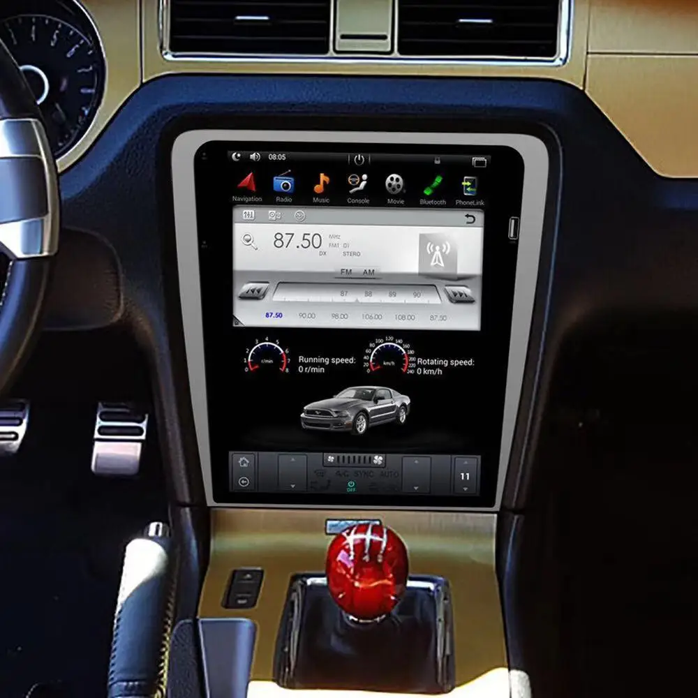Chogath Автомобильный мультимедийный плеер android 7,0 Автомобильный gps навигатор 12,1 дюймов Автомобильный Радио плеер для Ford Mustang 2010