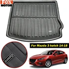 Грузовой Коврик для Mazda 3 M3 Axela BM Hatch Hatchback 2014 2015 - 2018 задний багажник ЛОТОК загрузочный вкладыш ковер протектор коврик