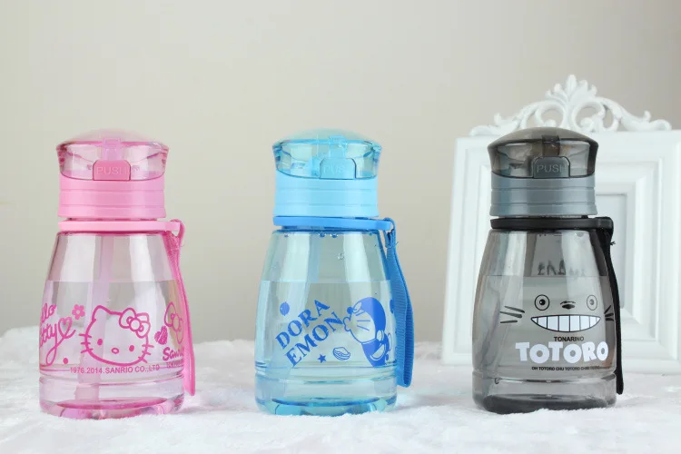 350 мл милый котенок детская чашка для кормления с соломинкой Детская обучающая