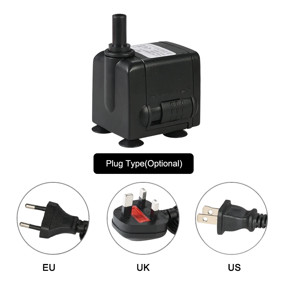 450л/ч 6 Вт погружной мини водяной насос для аквариума настольные фонтанчики пруда