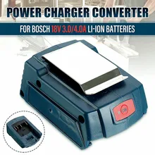 1PC USB Power Charger Adapter Converter Tool  For Bosch 18V 3.0/4.0A Li-ion Battery For Mobile Phone Charging Battery Tools