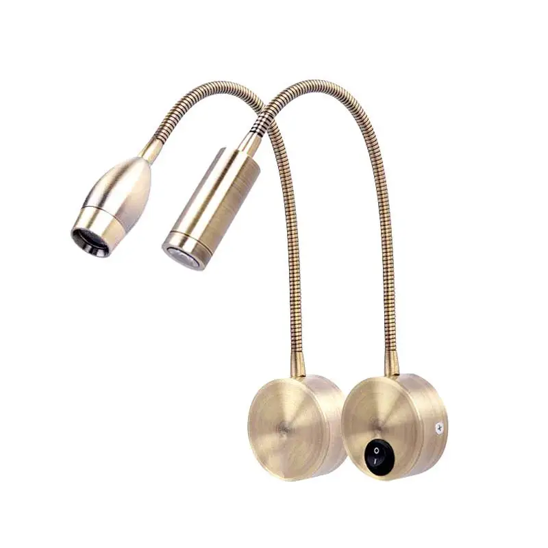 

3w Flexible Led Wall Light Fixtures Sconce Led Wall Lamps for Reading Bedroom Light AC 220v Arandela Applique Murale Luminaire