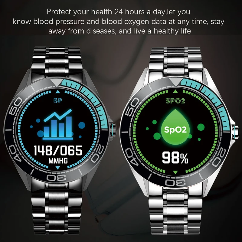 

LIGE New Smart Watch Men smartwatch Touch Screen For Android iOS Heart Rate Blood Pressure Monitor Waterproof Fitness Watch+Box