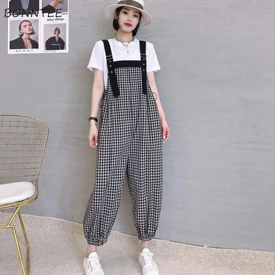 Комбинезоны женские винтажные мешковатые модные Универсальные Простые