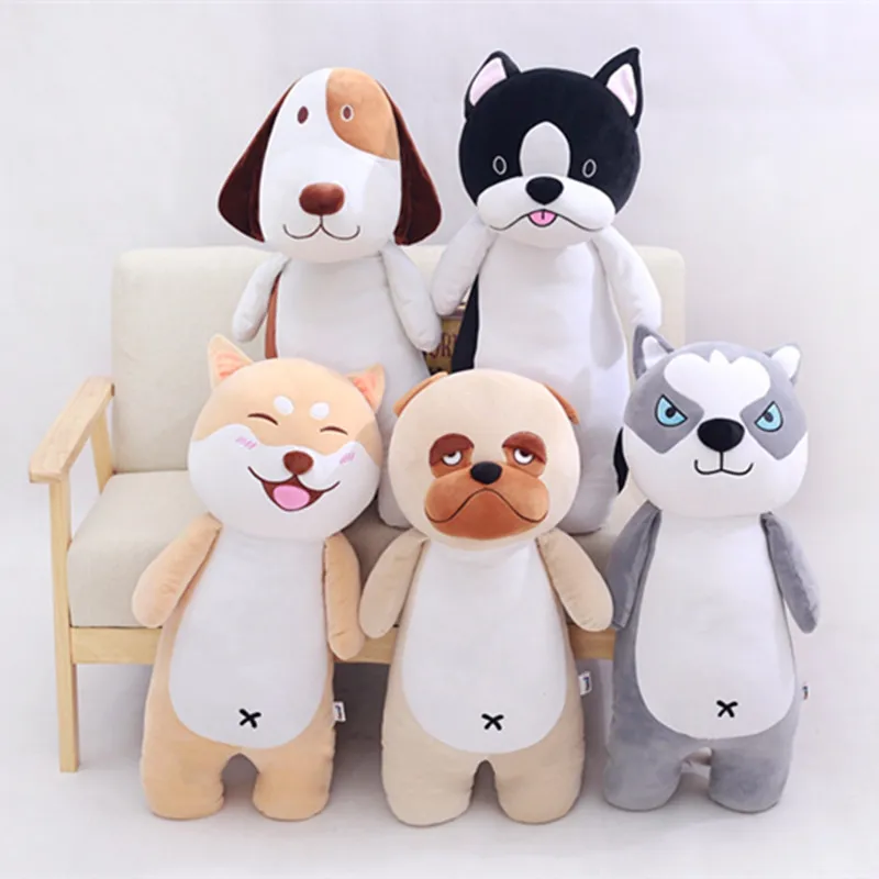 

80cm Cute Husky Dog Plush Toys Stuffed Soft Puppy Doll Kawaii Animal Gift For Kids Baby Christmas Children AP