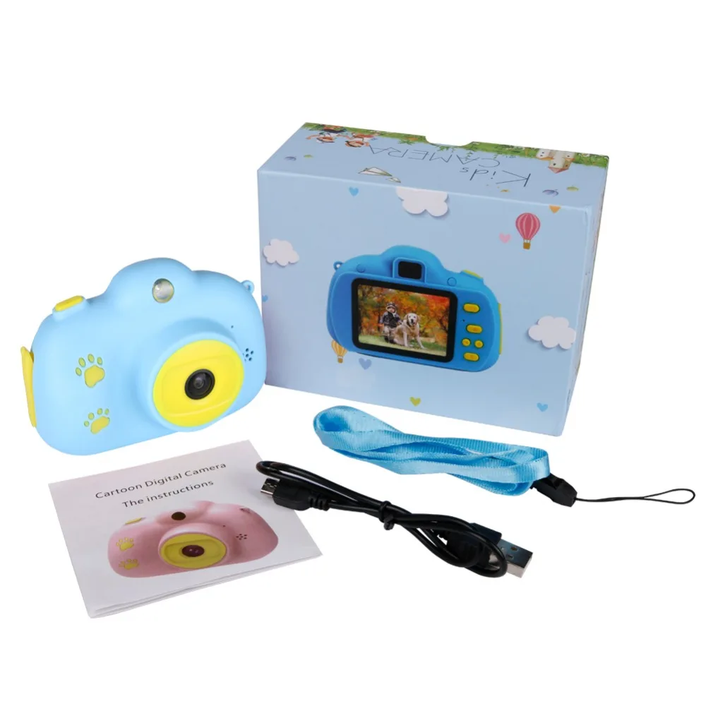 Детская камера, игрушки для детей, цифровая камера 18 МП HD с картой 32G, экран 2,4 дюйма, двойная Селфи, видео игра, видеокамера, игрушки для детей