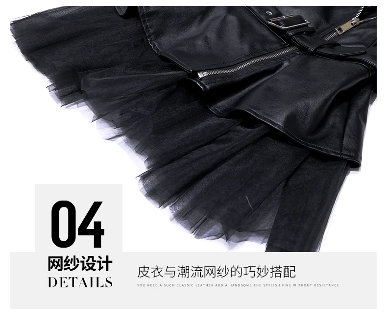 Куртка женская из искусственной кожи с отложным воротником укороченный пиджак в