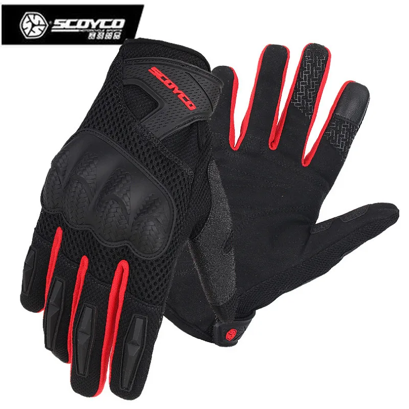 2019 новая дышащая Летняя Сетка мотоциклетные перчатки для мужчин полный палец