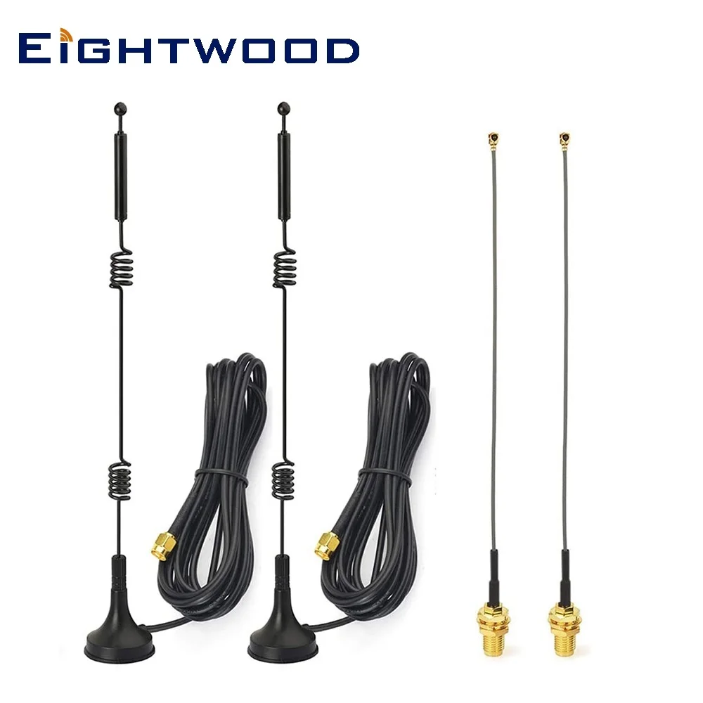 Eightwood двухдиапазонный Wi Fi антенны 2 4 ГГц 5 8 с IPEX IPX U.FL объектив RP SMA женский кабель 15
